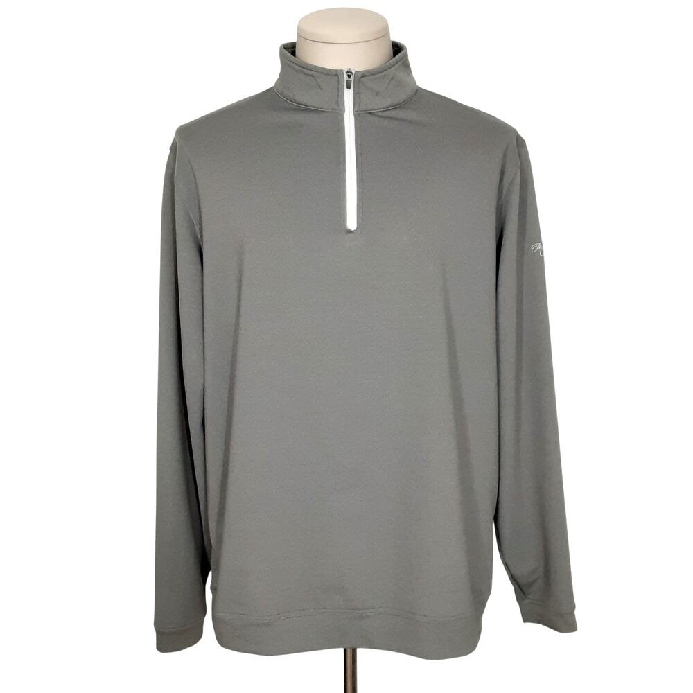 Peter Millar Perth Melange Performance Quarter Zip Pullover The Grove Mens XL